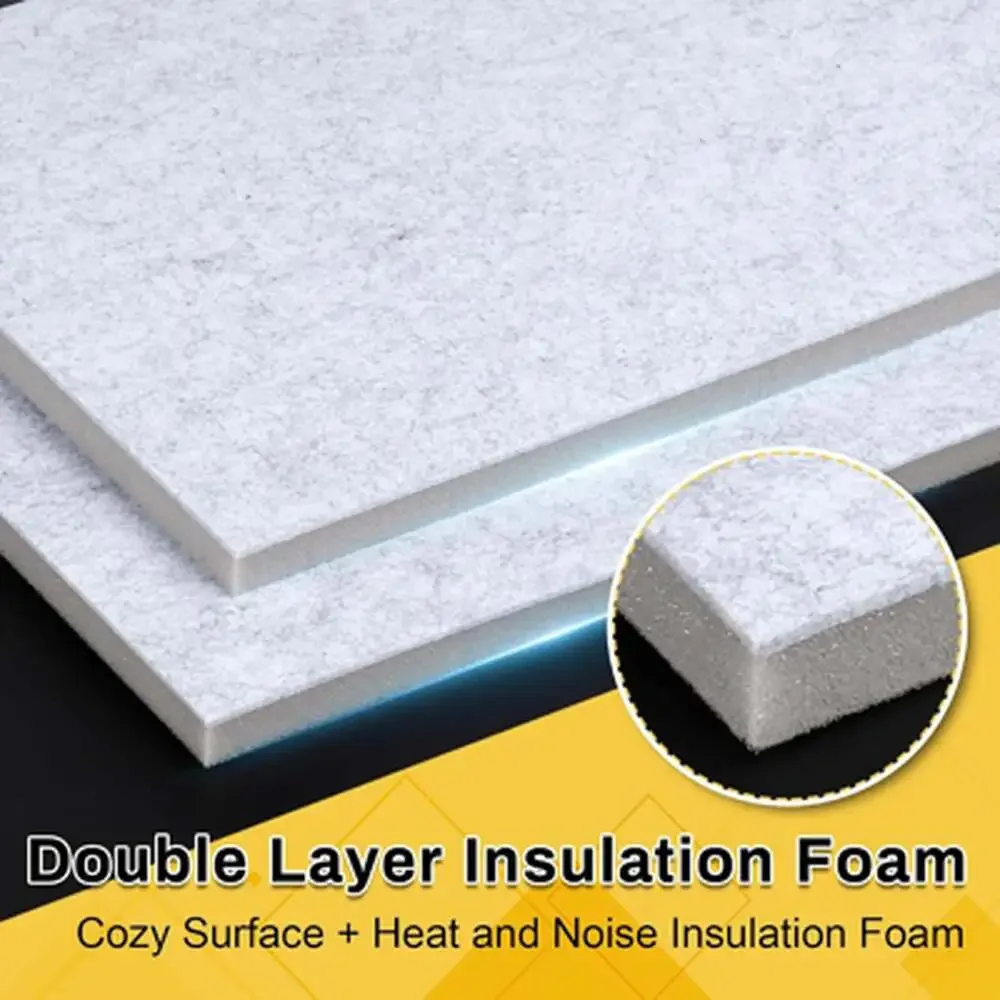 Window Air Conditioner Side Insulation Foam Panels with Felt Layer 9X16.5 Inches